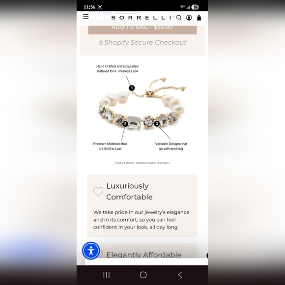 Sorrelli Vibrant Green Crystal Tennis Bracelet EUC - Picture 11 of 11